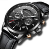 New Fashion Analog Quartz 30M Waterproof Chronograph Sport Date Leather Band Watches