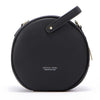 Circular Design PU Leather Women Messenger Shoulder Handbag