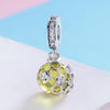 Flower Pineapple Charm Pendant With 925 Sterling Silver Star Butterfly For Women