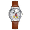 Disney Watch With Mickey Mouse For Women Leather Strap