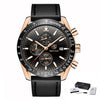 Silicone Strap Waterproof Sport Quartz Chronograph Military Watch
