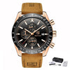 Silicone Strap Waterproof Sport Quartz Chronograph Military Watch