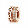 Spacer Clip Charms Rose Gold With 100% 925 Sterling Silver Pendant For Women