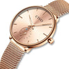 Waterproof Rose Gold Casual Watch For Women