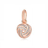 Charm Bead Rose Gold Pendant With Authentic 100% 925 Sterling Silver Jewelry For Women