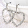 Cubic Zirconia Silver Stud Earrings for Women With 925 Sterling Sliver