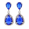Cubic Zirconia Silver Stud Earrings for Women With 925 Sterling Sliver