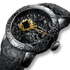 Big Dial Sports Waterproof Fashion 3D Sculpture Dragon Military Casual Quartz Silicone Watch