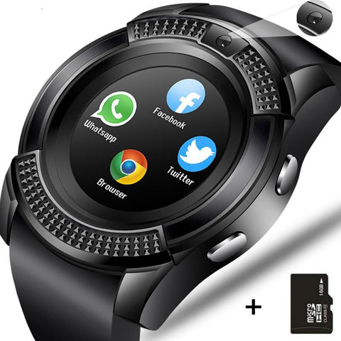 Bluetooth Touch Screen with Camera/SIM Card Slot, Waterproof Smart Watch