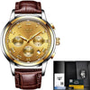 New Watches Men Luxury Brand LIGE Chronograph