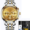 New Watches Men Luxury Brand LIGE Chronograph