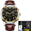 New Watches Men Luxury Brand LIGE Chronograph