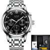New Watches Men Luxury Brand LIGE Chronograph