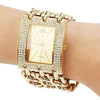 Brand New Stainless Steel Fashion Gold Watch For Women