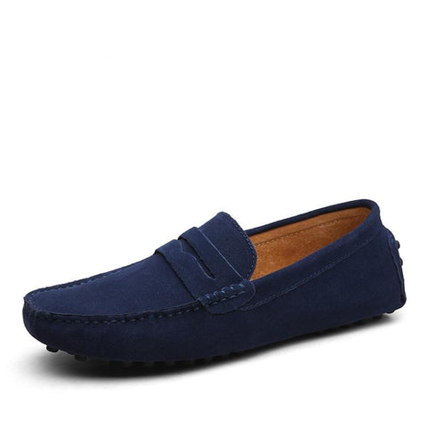 Genuine Leather Flats Loafers Moccasins Slip On Shoes