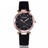 Starry Sky Wrist Watch Women Romantic Leather Rhinestone Designer Ladies Clock