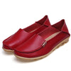 Women Casual Flats Genuine Leather & Slip On Loafers Cow Driving Shoes