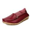 Women Casual Flats Genuine Leather & Slip On Loafers Cow Driving Shoes