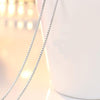 Genuine 925 Sterling Silver Chain Necklace For Women