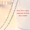 Genuine 925 Sterling Silver Chain Necklace For Women