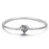 Genuine Bracelet 925 Sterling Silver Jewelry With Snake Chain Bangle & Bracelet For Women