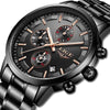 Male Sport Quartz Stainless Steel Waterproof Watch