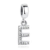 Original Crystal Alphabet A-Z Letter Pendant With 925 Sterling Silver For Women