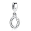 Original Crystal Alphabet A-Z Letter Pendant With 925 Sterling Silver For Women