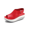 Women Casual Platform Buckle Leisure PU Leather Sandals