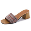 Female Casual Comfortable Thick Heels Footwear