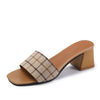 Female Casual Comfortable Thick Heels Footwear