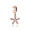Spacer Clip Charms Rose Gold With 100% 925 Sterling Silver Pendant For Women