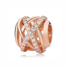 Spacer Clip Charms Rose Gold With 100% 925 Sterling Silver Pendant For Women