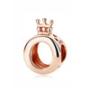 Spacer Clip Charms Rose Gold With 100% 925 Sterling Silver Pendant For Women