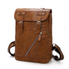 Men Women PU Leather Waterproof & Travel Vintage Laptop Backpack