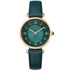 New Brand Green Genuine Leather Strap Watch For Women