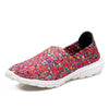 New Casual Loafers Flat Footwear For Women With Woven Slip Shoes
