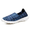 New Casual Loafers Flat Footwear For Women With Woven Slip Shoes