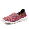 New Casual Loafers Flat Footwear For Women With Woven Slip Shoes