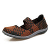 Summer Flats Loafers Women Woven Running Shoes