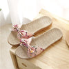 Women Summer Floral Beach Slippers Flip Flops