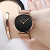 New Ultra thin Wrist Watch For Women With Rose Gold Color Band