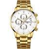 Led Digital Analog Quartz Watches Waterproof Stainless Steel Band