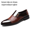 New Classic Leather Men’s Suits Fashion Slip On Shoes