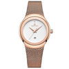 Stainless Steel Waterproof Wristwatch For Women With Matching Fashion Dress Quartz