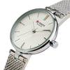 Mesh Stainless Steel Band Wrist Watch For Women