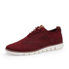 Solid Shallow Lace Up Lightweight Soft Flats Shoes