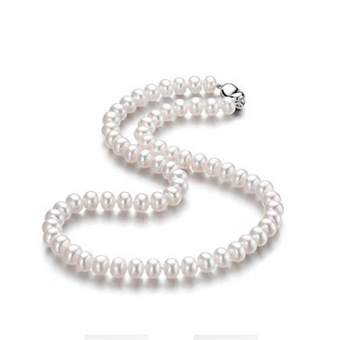 High Quality Natural Freshwater Pearl Chain Necklace For Women