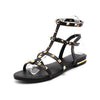 Women New Summer Genuine Leather Flat Sandals