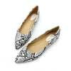 Women Ballet Flats Snake Print Slip-On Spring Autumn Footwear